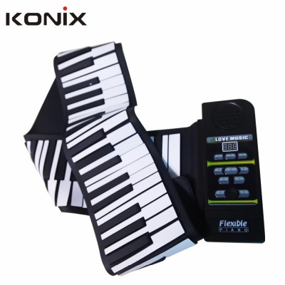 Electronic Music Piano 88 Keys Standard Keyboard Roll Up Piano for Beginner Practice