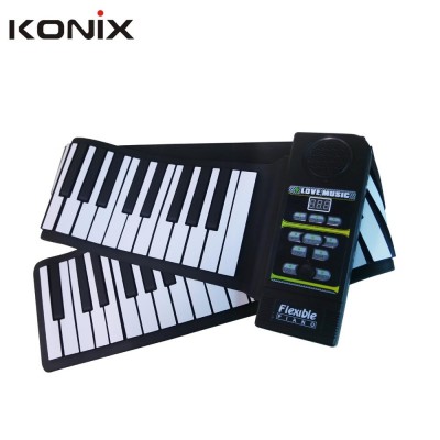 Hot selling 88 keys roll  up piano with  built-in speaker