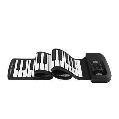 Promotional musical instruments 61 keys digital roll up piano  with midi out function