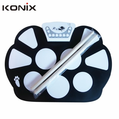 Good Quality Portable Musical Instrument USB MIDI Electronic Hand Roll Up Drum Kit For Sale